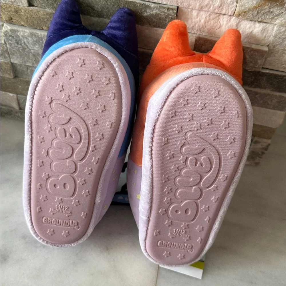 Bluey Toddler Girl Glow in The Dark Slipper Size 11-12